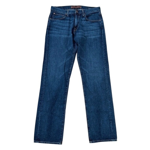 Agave Denim Gringo Jeans Classic Straight Leg Dark Wash Denim 34 Made in USA - Picture 1 of 14